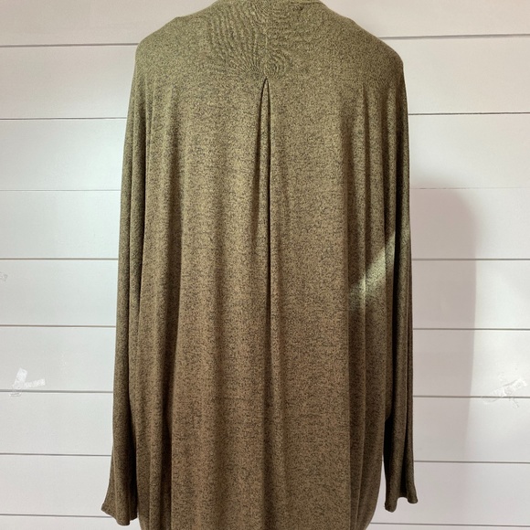 Como Shrug Sweater Jacket Moss Green 2X - Picture 5 of 12